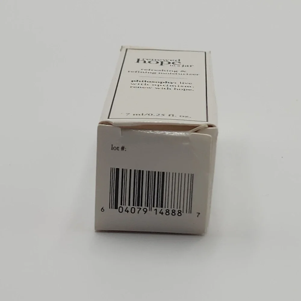 Philosophy Renewed Hope in A Jar Refreshing Refining Moisturizer‎ .25 Fl Oz New